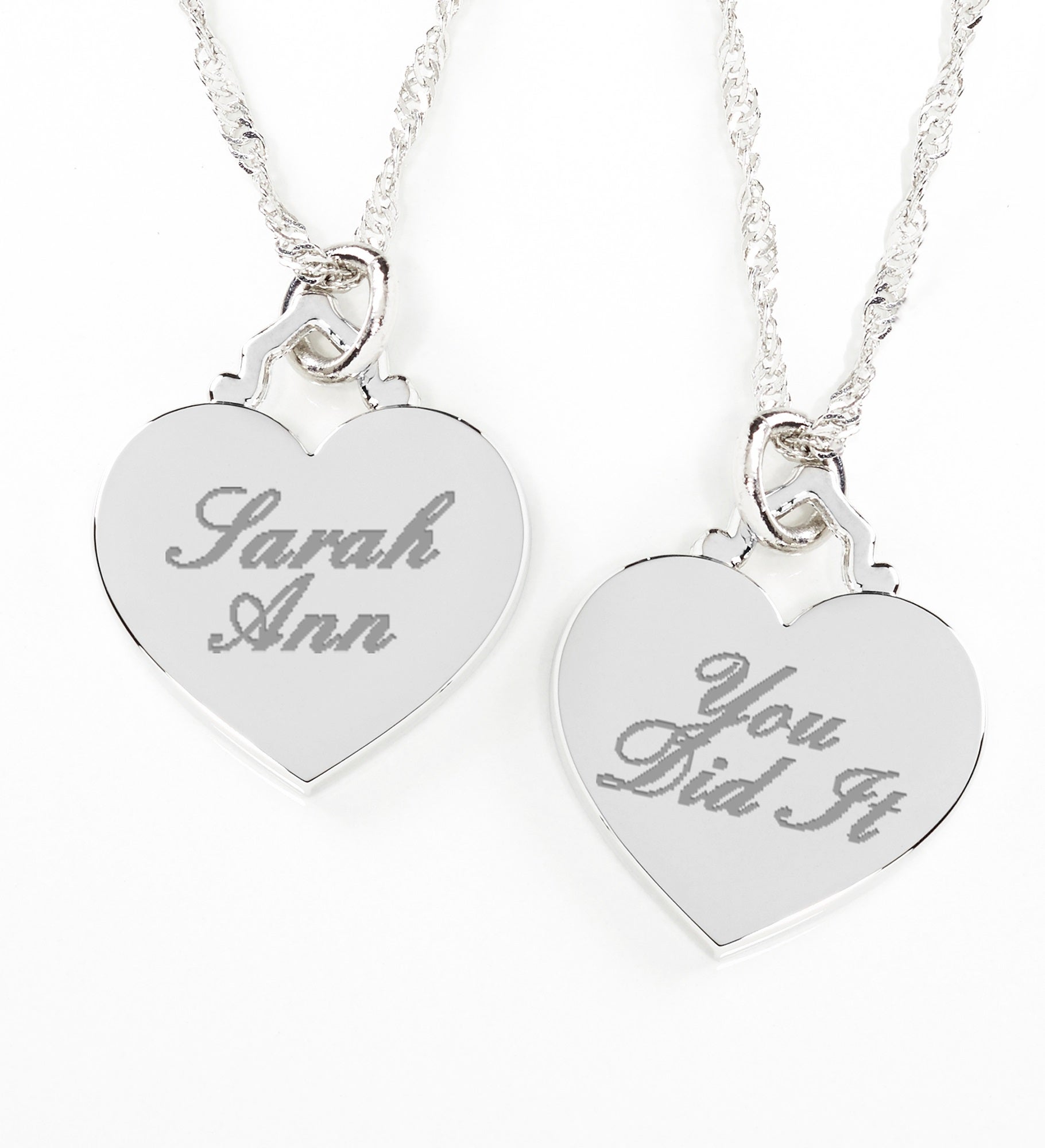 Engraved Graduation Message Necklace