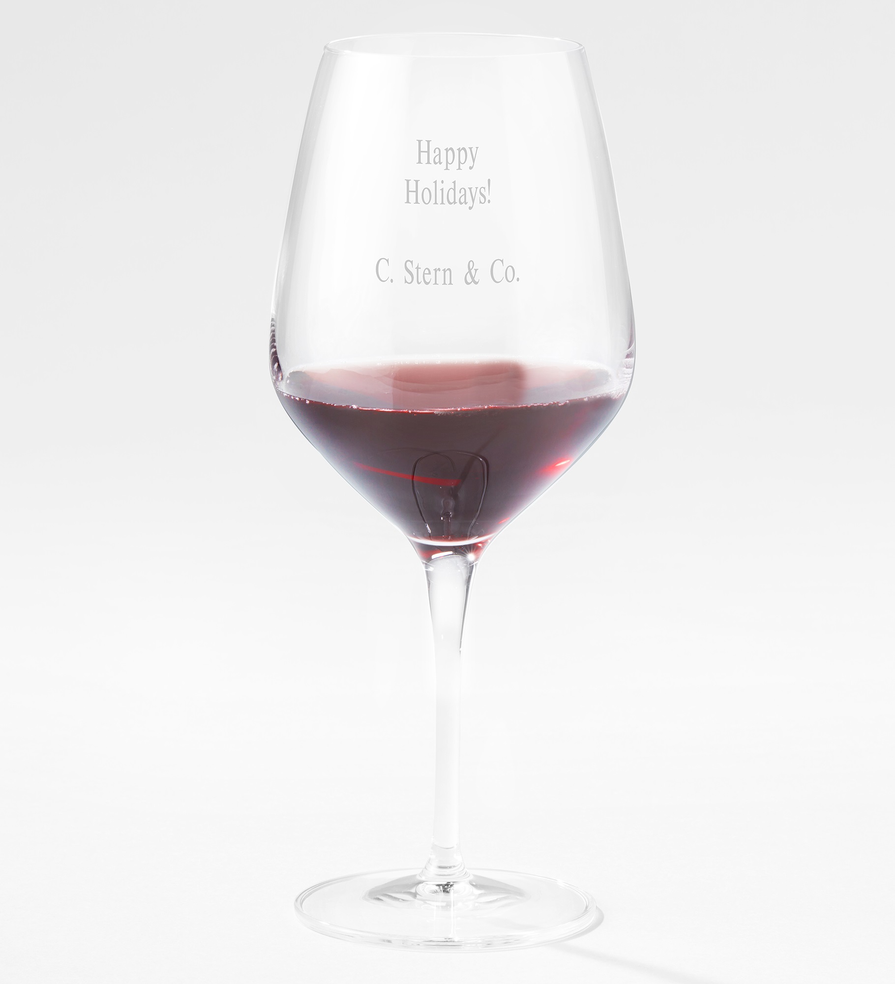 Engraved Luigi Bormioli Business Atelier Red Wine Glass