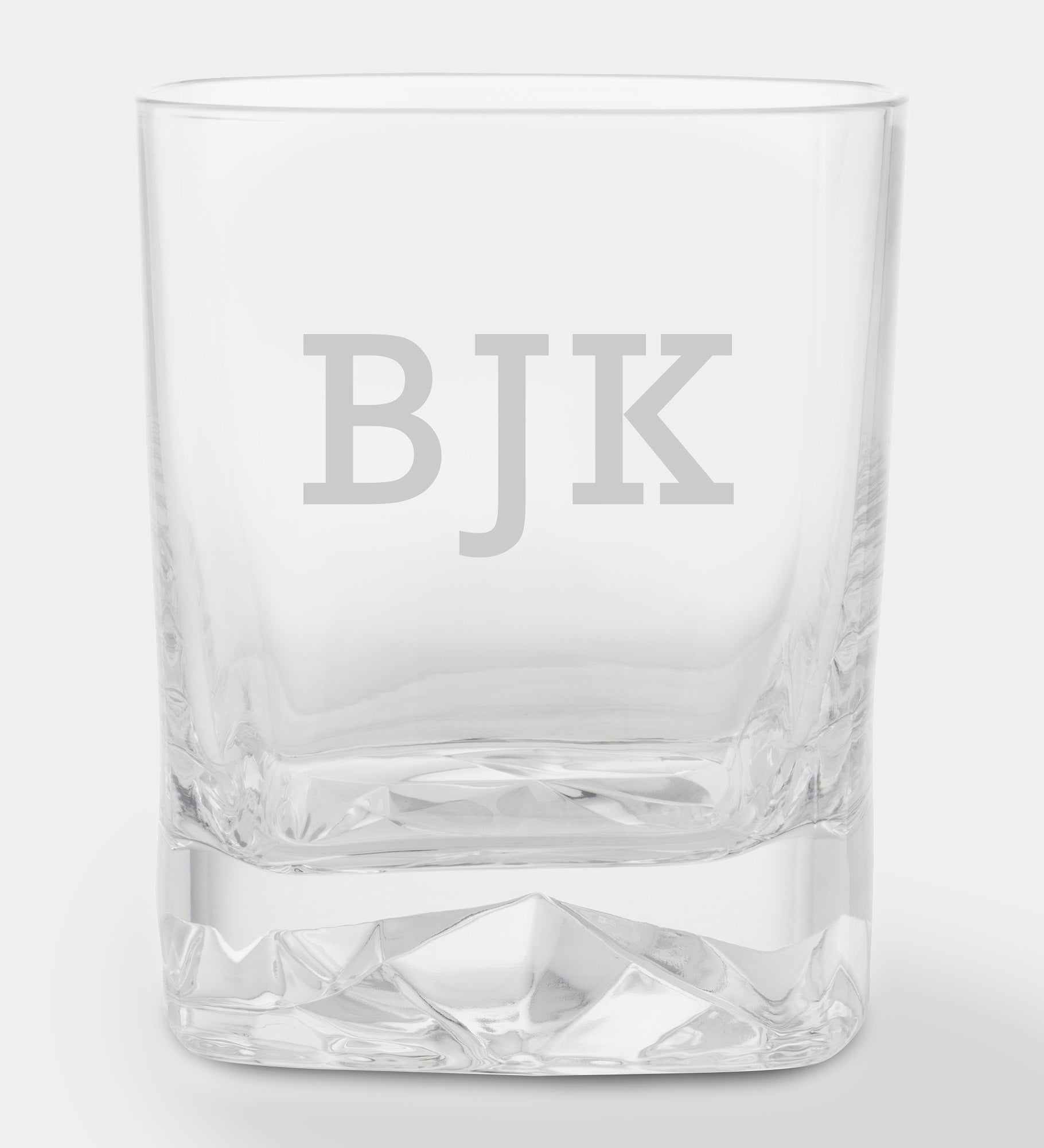Engraved Luigi Bormioli Monogram Strauss Rocks Glass