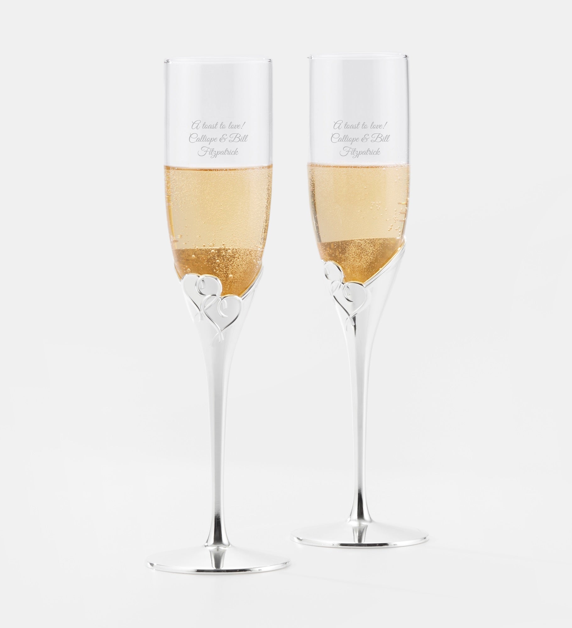 Engraved Lenox True Love Flute Set