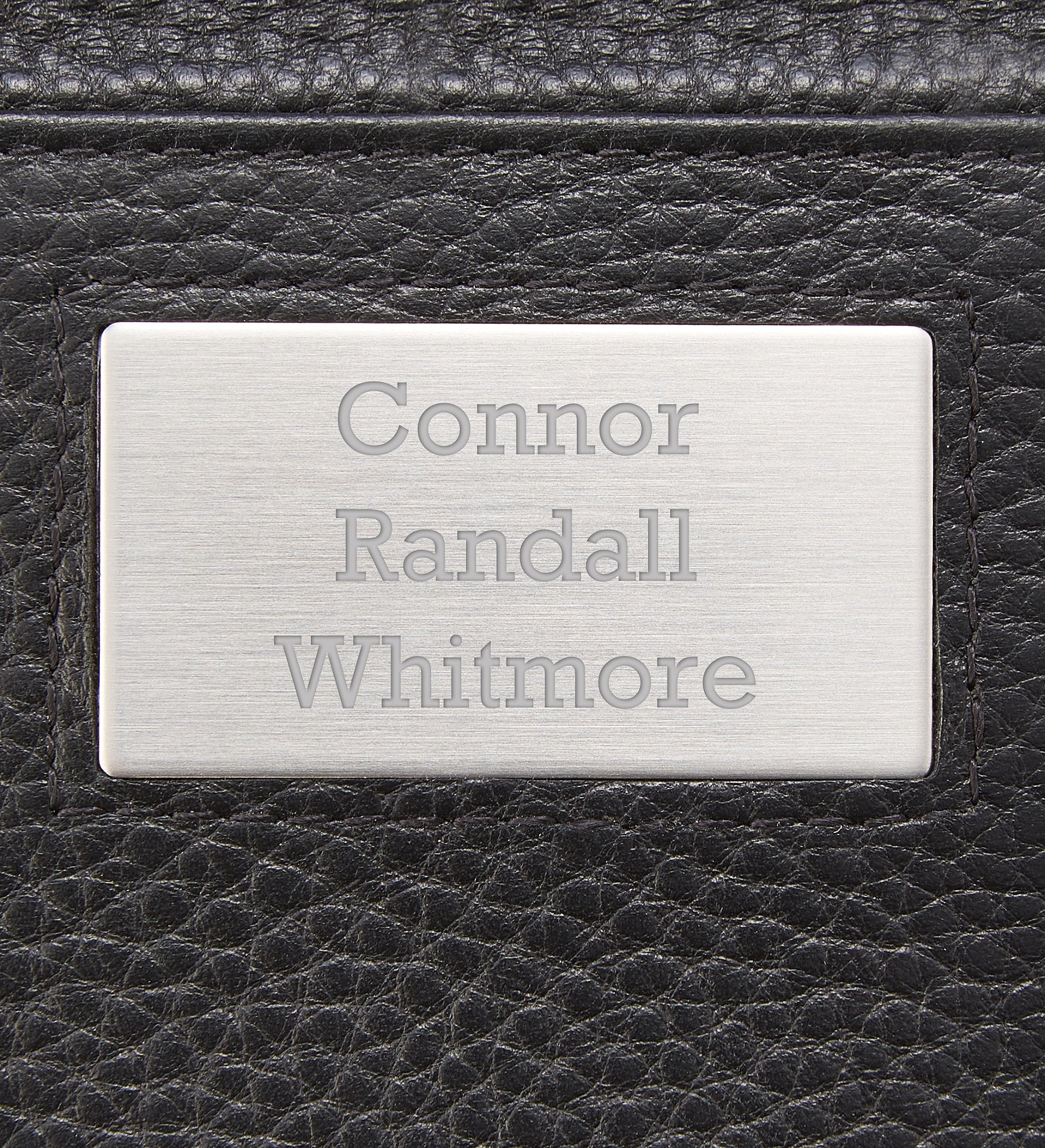 Engraved Leather Magnet Wallet & Money Clip
