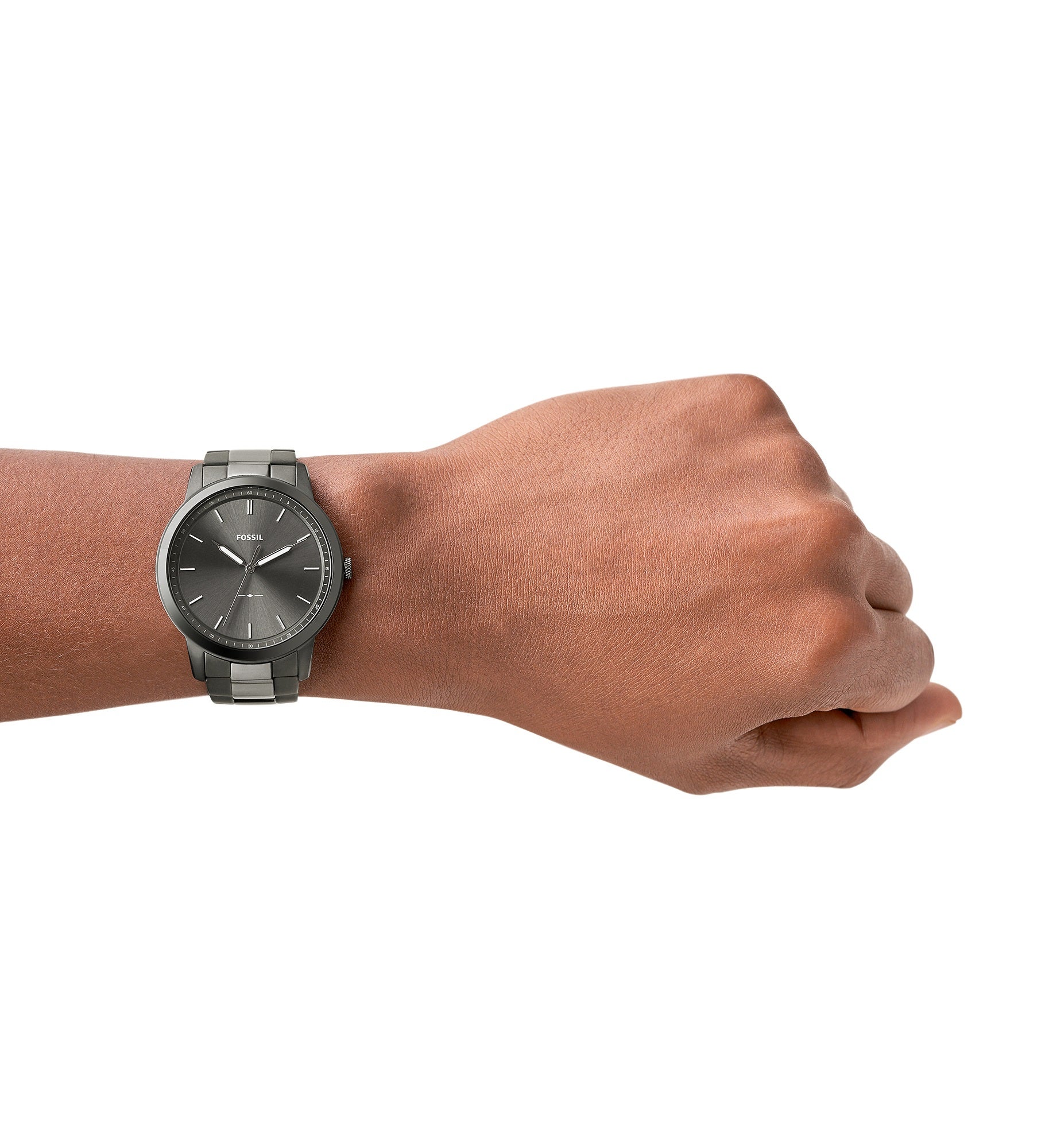Engraved Fossil Minimalist Smoke Watch