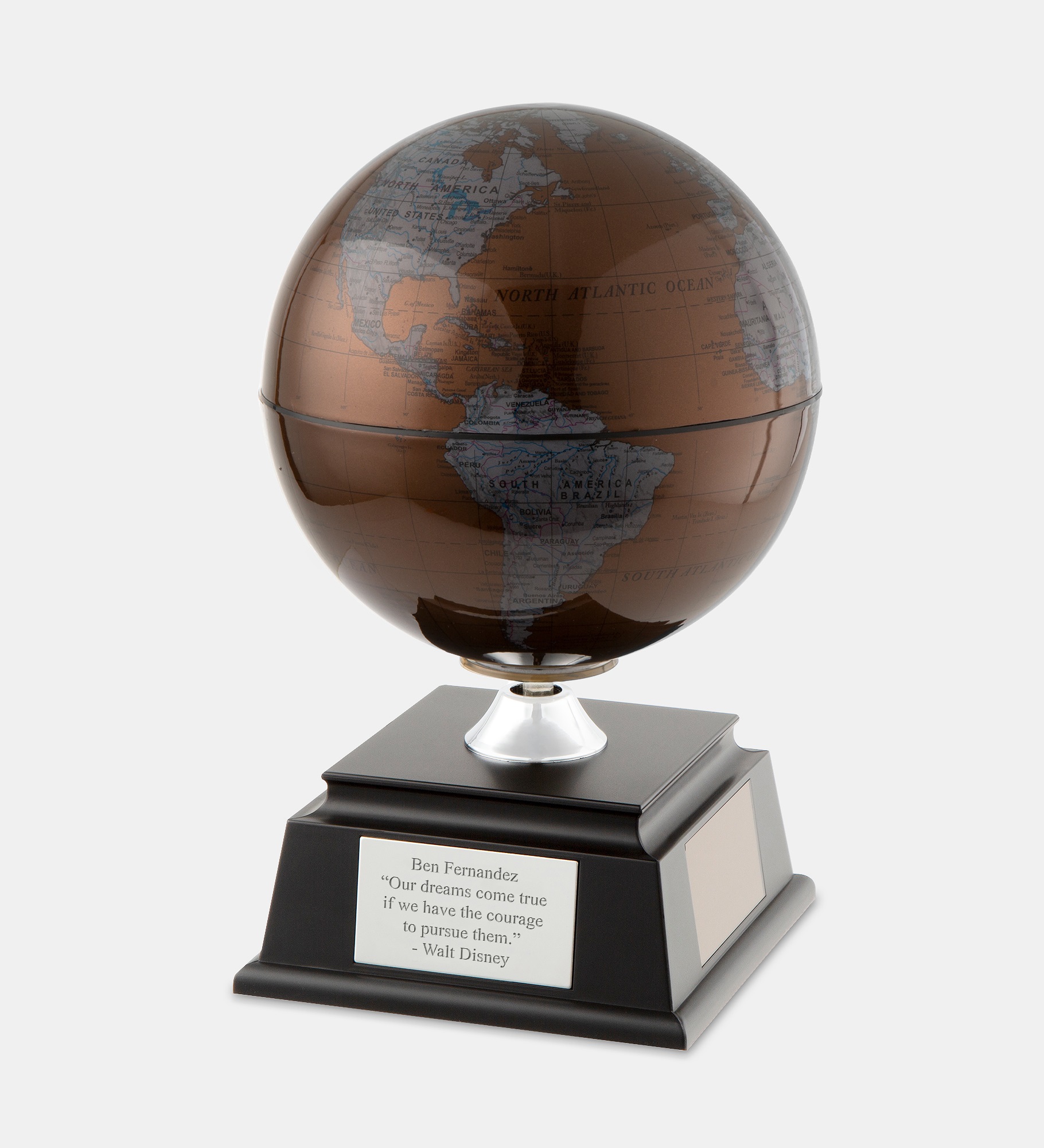  Engraved Copper Solar Globe