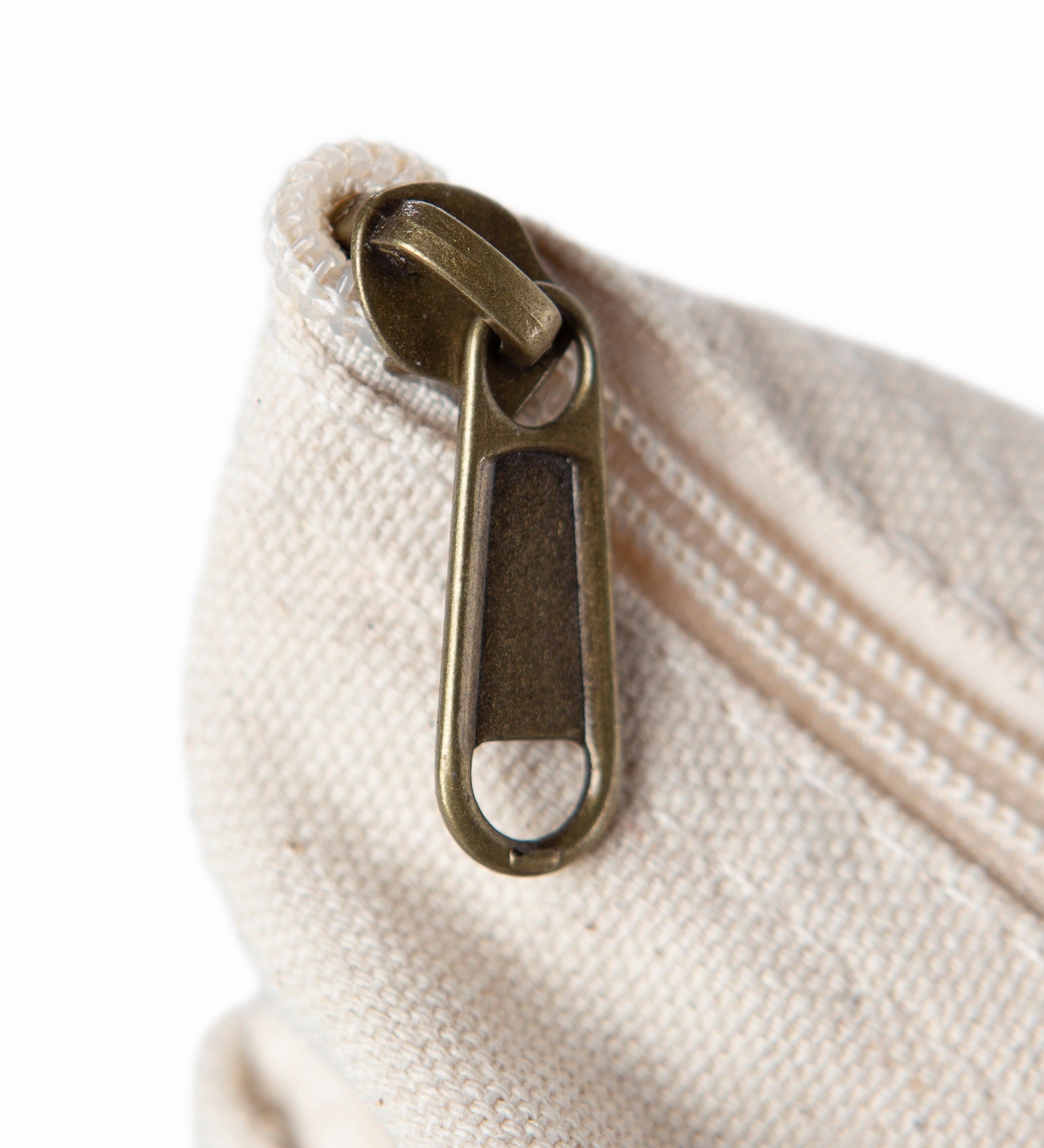 Embroidered Utility Canvas Tote in Natural/Navy  Centered Text