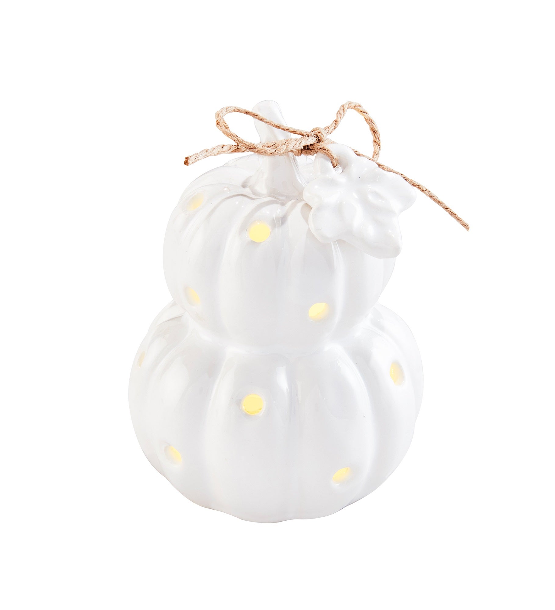 Ceramic Pumpkin Light-Up Sitter for Serveware