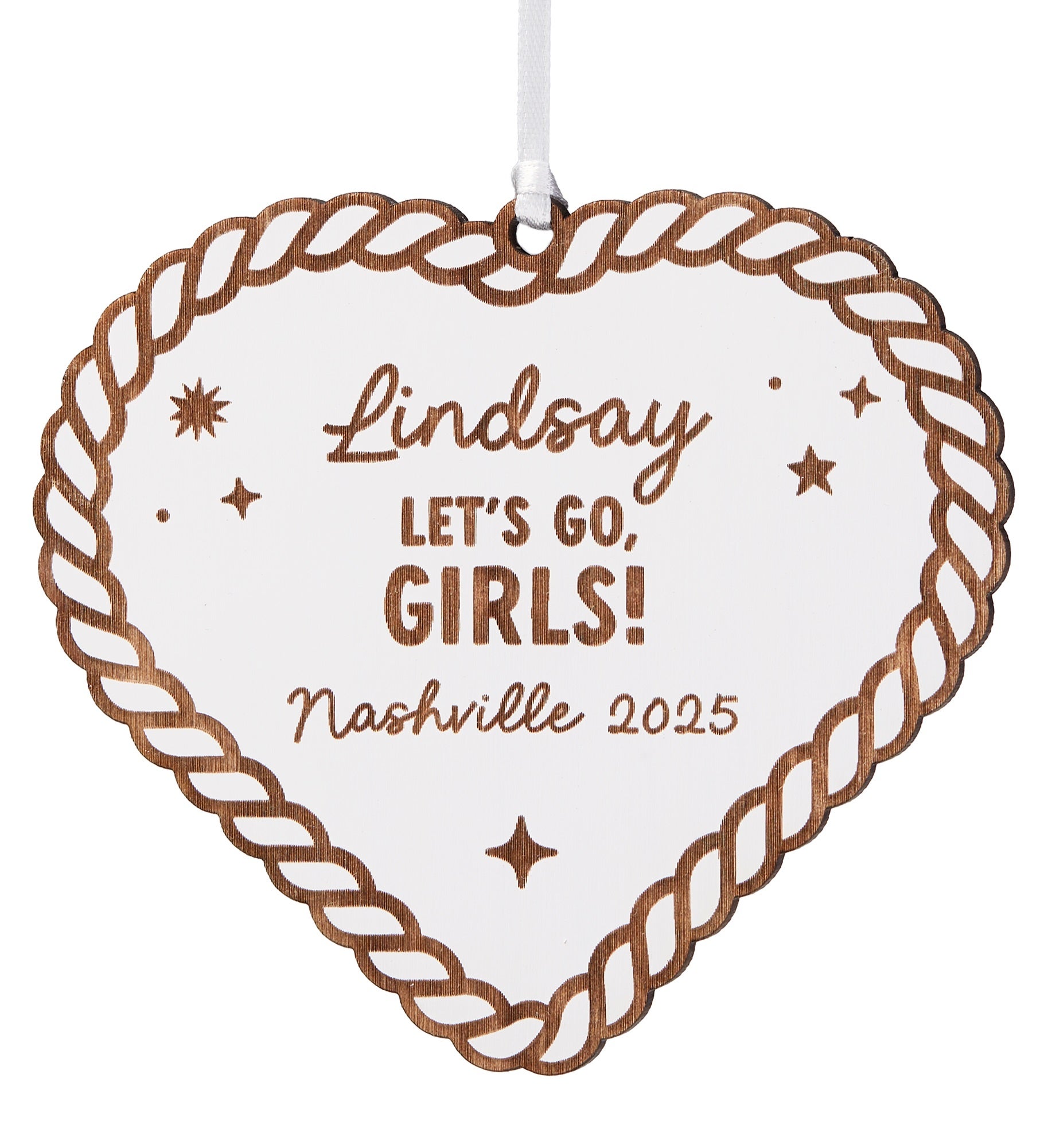 Kittenish Engraved Heart Gift Tag & Ornament