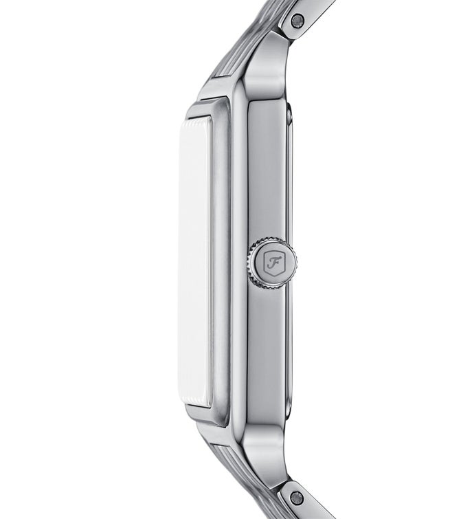 Engraved Fossil Raquel Silver and Pink Watch - 26MM