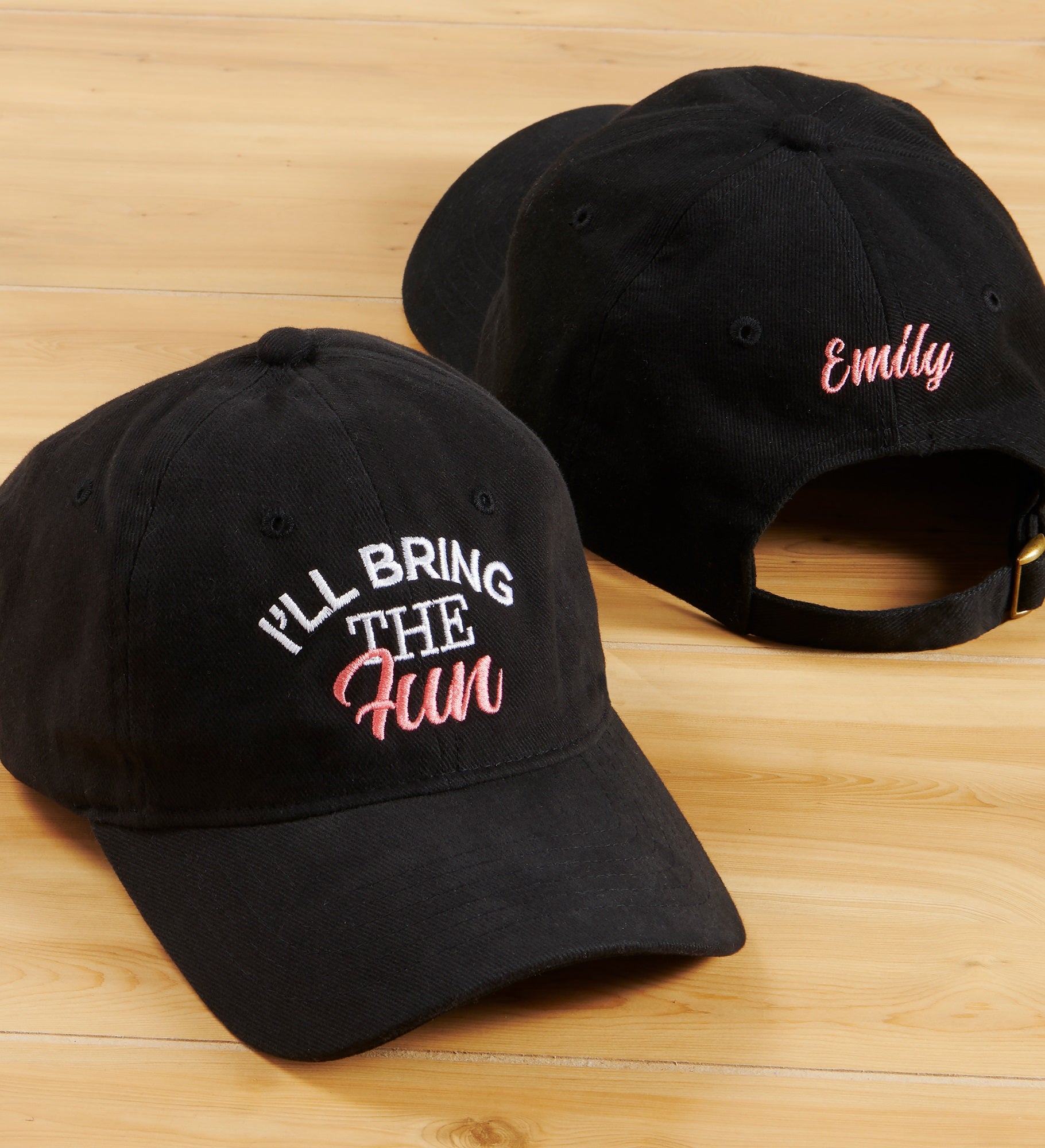 Kittenish "I'll Bring The" Embroidered Baseball Caps