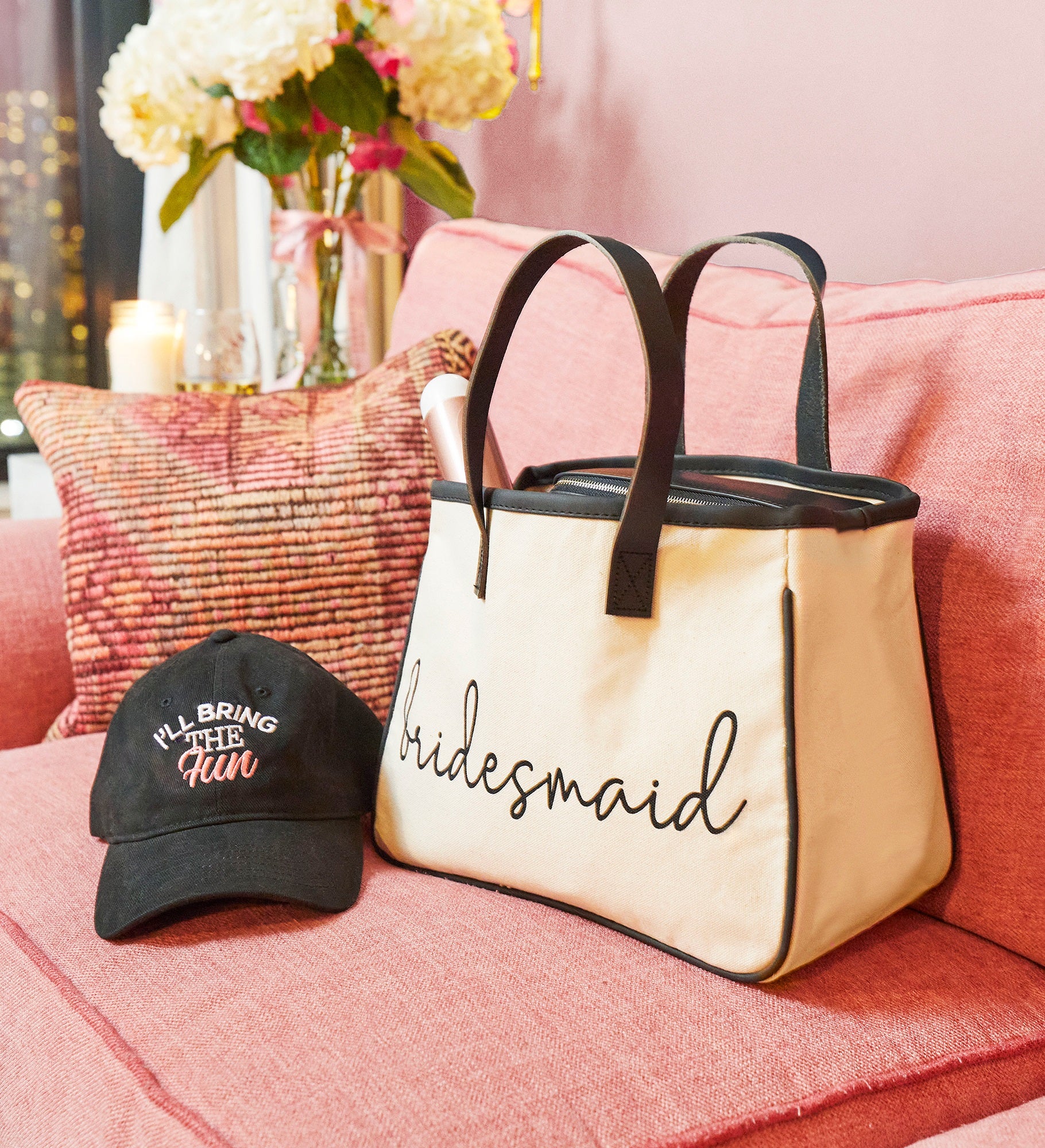 Kittenish "I'll Bring The" Embroidered Baseball Caps
