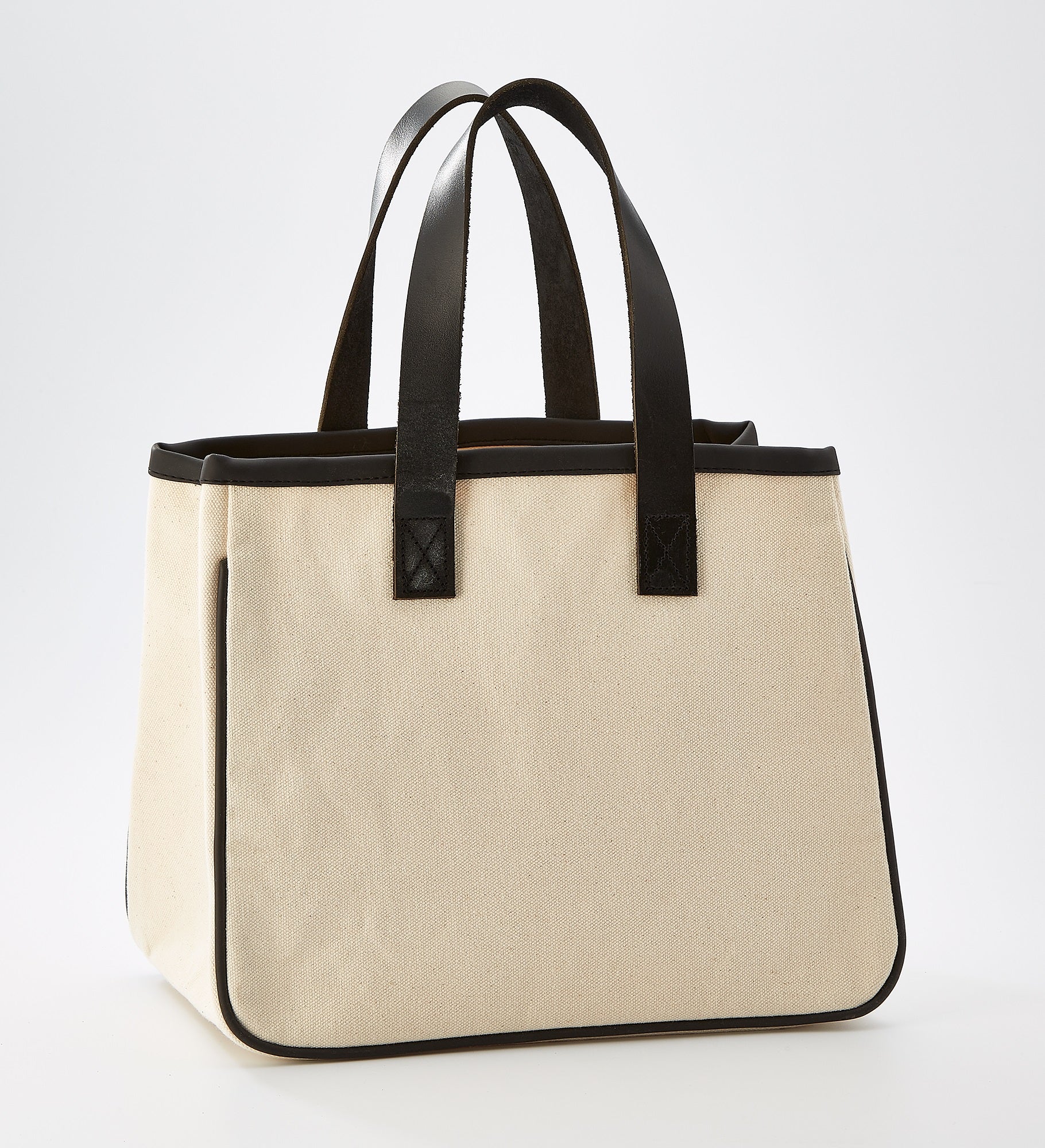 Kittenish "Mrs." Canvas and Leather Mini Tote Bag