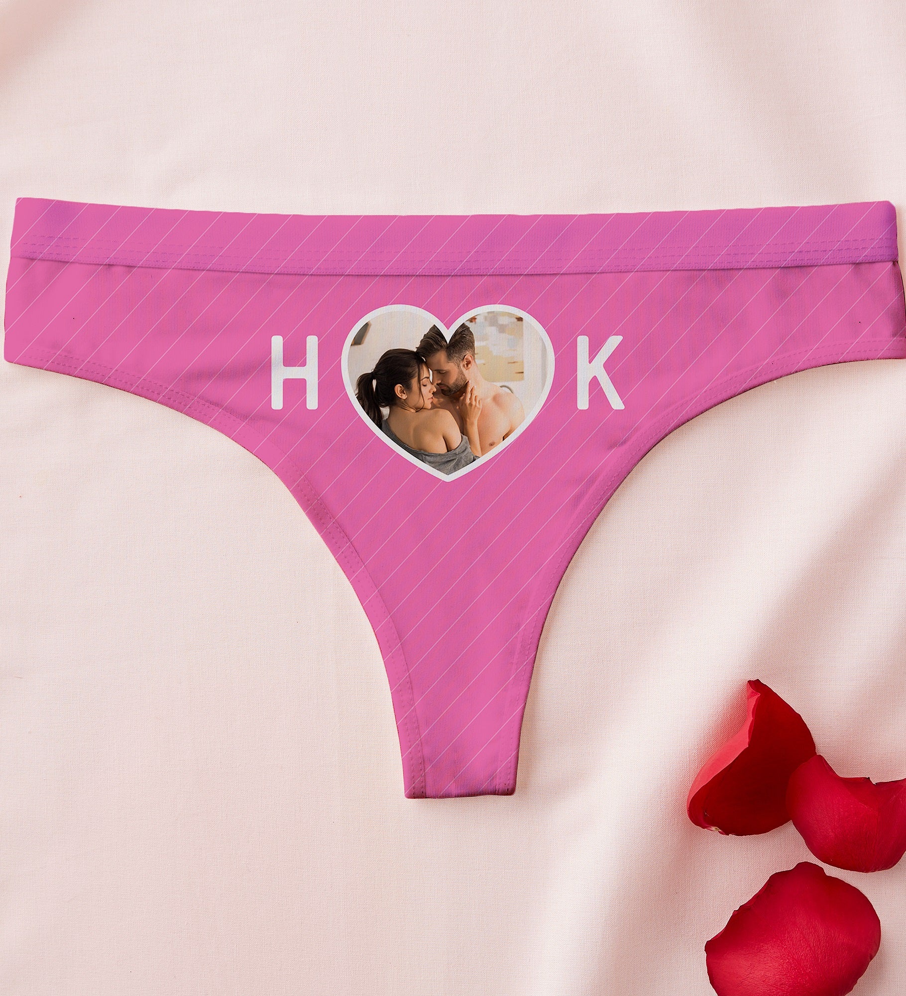 Kittenish You & I Personalized Photo Thong