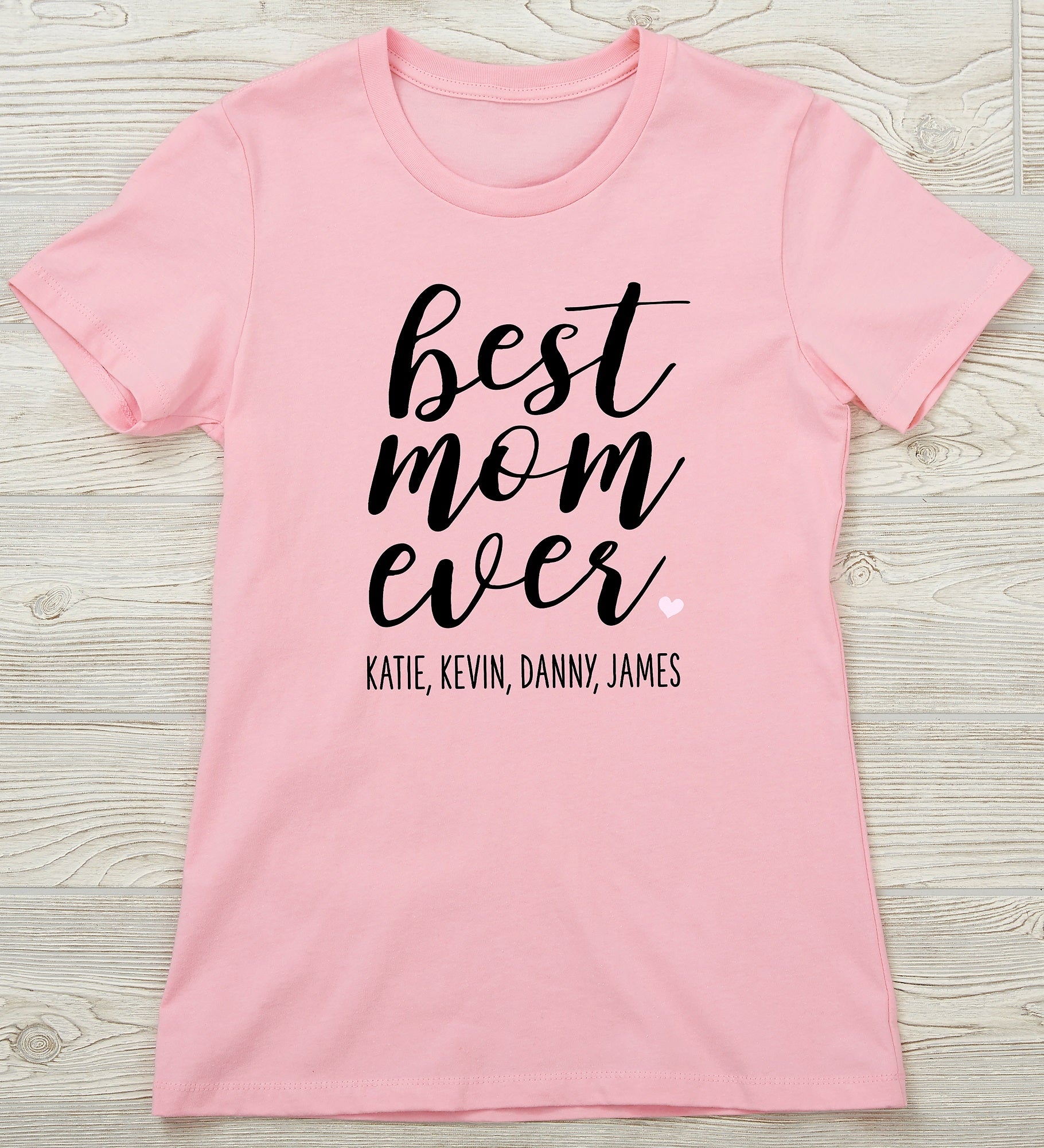 Kittenish Best Mom Ever Personalized Fitted Tee