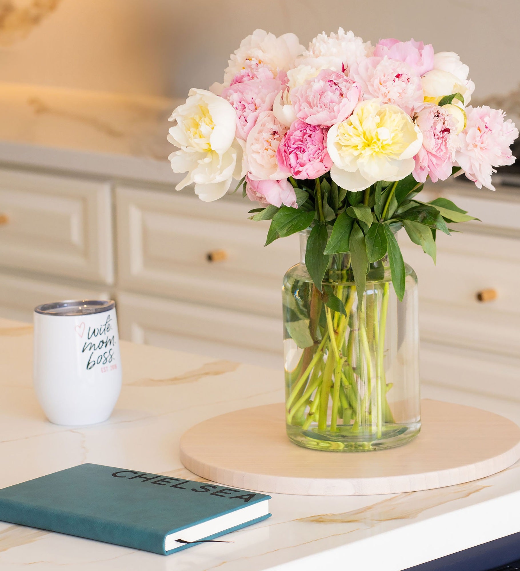 Kittenish Wife. Mom. Boss. Personalized Stainless Insulated Wine Tumbler